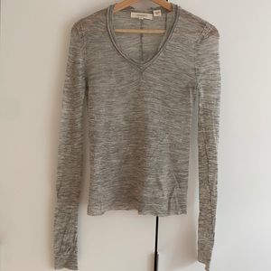 Inhabit sheer grey Alpaca sweater small